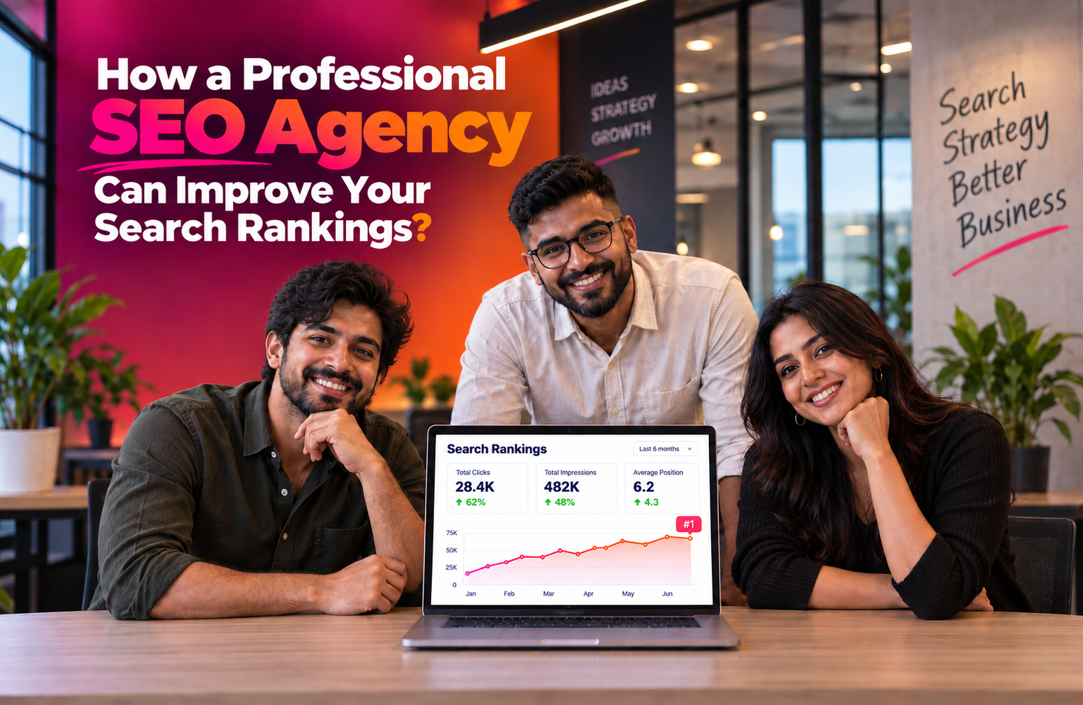 Professional SEO agency strategy for improving website search rankings